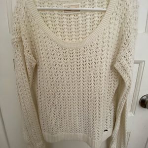 Hollister Cream Sweater